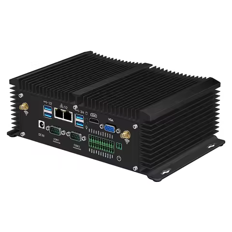 X40G Fanless Industrial PC i7-8550U i5-8250U 6x COM RS232/422/485 2x Ethernet 8-GPIO HDMI VGA 8xUSB
