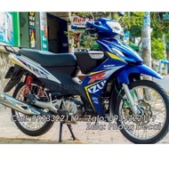 Tem Rời Suzuki Axelo 125 Trắng Xanh - Tem Siêu Chất