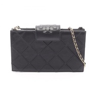 [二手] Tory Burch Fleming 迷你單肩包，167250001，黑色皮革，女士，全新。