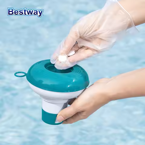 Bestway 58210 5in/12.7cm Floater, Chlorine Tablet Dispenser, Aquarium Chlorine Tablet Dispenser for 
