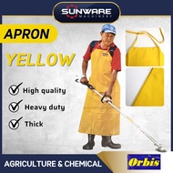 Apron Mesin Rumput Kuning Yellow Apron Brush Cutter - ORBIS (TEBAL PVC)