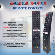 REPLACEMENT FOR Sharp Flat panel ANDROID SMART TV remote control netflix youtube GB326WJSA GB326WJNA