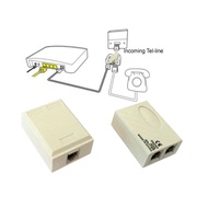 Telefon Line ADSL Splitter 1-in 2-out Modem Fax RJ11 Filter Tele Female Splitter Socket For TM Line 