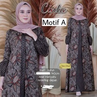 gamis batik kombinasi modern terbaru dress batik wanita gamis muslimah