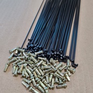 Mtb fixie bike spokes 27.2 black 36pcs