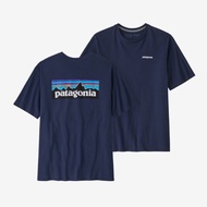Fashion ของแท้ เสื้อยืด Patagonia P-6 Logo Responsibili-Tee Tee