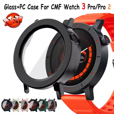 Glass+PC Case For Nothing CMF Watch 3 Pro Screen Anti-scratch Bumper Protector Shell For CMF Watch P