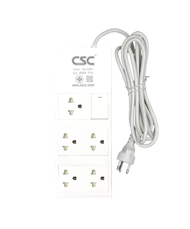 CSC POWER ปลั๊กไฟมาตรฐาน มอก. 3600W 3-6ช่อง 3-5เมตร 16A รับประกัน3ปี