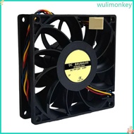 WU 92x92x25mm 12V Fan with Advanced Thermals Management for Gaming PC and Servers