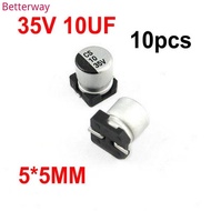 10pcs Electrolytic capacitor 35V 10UF 5*5mm SMD aluminum electrolytic capacitor 10uf 35v betterway