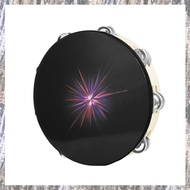 [Z F L U] Music Instrument Percussion Instrument Double Row Jingle Drum Percussion Instrument Adult 