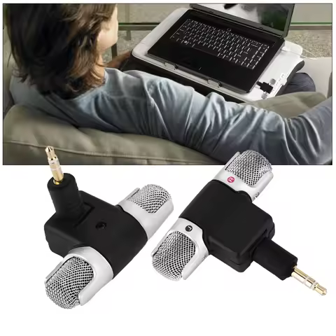 Mic Microphone for PC Mini Mic Mini Stereo Microphone Mic 3.5mm Gold plating Plug Jack for PC Laptop