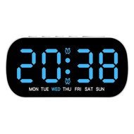 KINGTR Large Display Digital Alarm Clock 5 Levels Brightness Temperature Display Electronic Alarm Cl