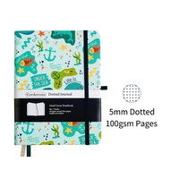 Under The Sea Bullet Dotted Journal B6 ปกแข็ง 160gsm โน้ตบุ๊ค Dot Grid หนาพิเศษ