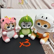 Mofusand 恐龍 萬聖節 鬼 貓貓 毛公仔