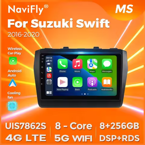 Navifly Car Radio For Suzuki Swift 5 2016-2020 BT GPS Navigation Stereo Carplay Android Auto Multime