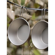 Tablew Cutlery Handle Bowl Outdoor Shea Shea Pure Titanium Cup Foldable Picnic Equipment Camping Tit