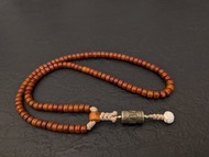 犛牛骨念珠項鍊念珠108顆念珠復古藏傳佛教轉輪轉輪吊墜唵嘛呢貝