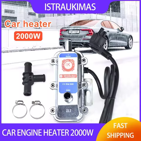 2000W Parking Heater 220V Water Tank Heater Car Engine Preheater For Car 1.8L-2.5L Exhaust 1 year Wa