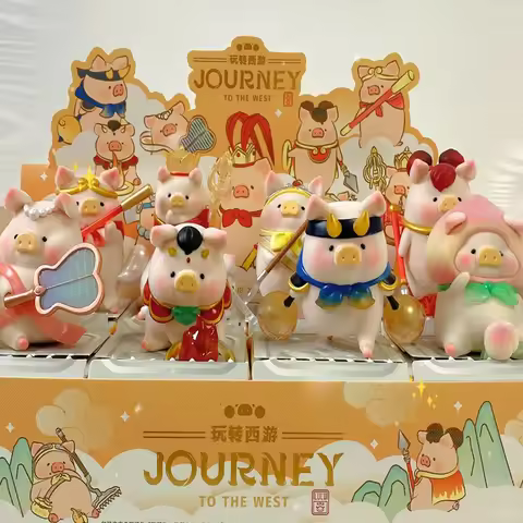 52TOYS Lulu Pig's Journey to the West series linkage blind box figurine creative ornament cute and f