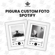 [1 DAY anniversary] Custom photo and song frame. Photo frame. Spotify music frame. Graduation gift. 