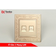 2 Neoclassical Square Network Sockets TK-F88-52