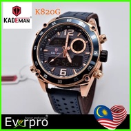 KADEMAN Super Promotion KADEMAN K820G Analog Digital Watch for Man Original Business Stainless Steel Waterproof with Cal