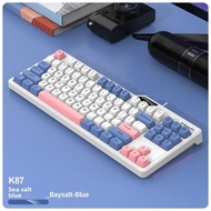 Rattlesnake K87 Wired Gaming Keyboard Backlit 87 Keys Notebook Computer Small Keyboard Office Busine