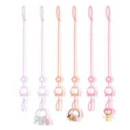 Toy Straps for Baby, 6pcs Adjustable Toy Holder for Stroller Accessories, Silicone Baby Tether Pacif