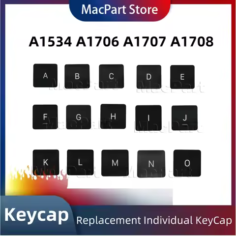 A1534 A1706 A1707 A1708 Keyboard keys keycap Applicable For laptop A-O key cap Brand New 2016 2017 U