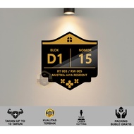 Minimalist AESTHETIC Acrylic House Number CUSTOMbebas THEMA D018