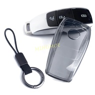 For Mercedes Benz A B C E S G GLA GLB GLC GLE CLA EQA EQB EQC Class Black Transparent Key Fob Case C