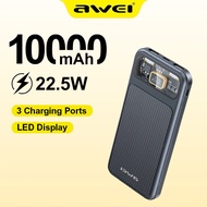 Awei 10000mAh Power Bank 22.5W Fast Charging Digital Display Powerbank
