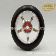 生產彈性耐磨pu輪子 100x24mm   88a 滑板車輪子