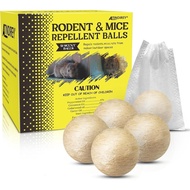 Rodent&MiceRepellent12PCS,MouseRepellentBallsforLongerLastingScent|Indoor,Outdoor,CarEngineProtectio