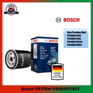Bosch Oil Filter 0986AF0363 for Perodua Myvi 2018 Axia Aruz Bezza Ativa (15601-00R02)
