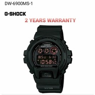 [2YEARS WARRANTY] Casio G-Shock DW-6900MS-1 Original Polis Evo Youth DW-6900MS-1DR DW6900MS DW-6900MS DW6900 DW6900MS1