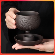 SA Zisha Ceramic Tea Cup with Dragon Pattern (Master Cup Large Capacity 145 ml)