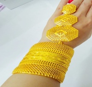 Gelang Berlapis Emas 24k Anti Karat Jenis Gelang Sultan Dubai Termewah Tetar Bisa COD