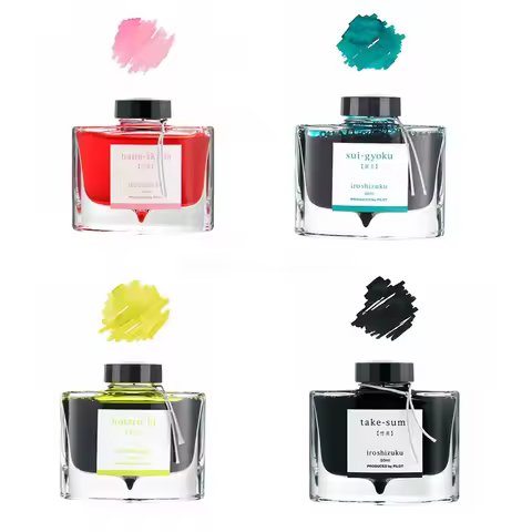 PILOT 50ML INK-50 Natural Color Fountain Pen Ink Iroshizuku Non-carbon 24 Color Ink Non-blocking Fou