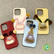 Funny Plush Monster Phone Case For Vivo T4X T4 Ultra T3X T3 Lite T2X T2 Pro T1 Y20 Y20S Y20i Y20A Y2