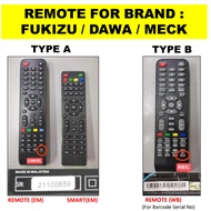 Remote Control Led Tv For Brand : DAWA / FUKIZU / MECK 32,40,43,50 INCH