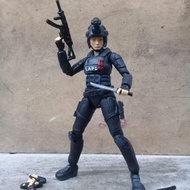 Action figure custom Shf female special force # army soldier troops tentara mainan spy kitbash 1/12 