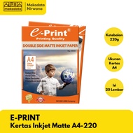 E-PRINT PAPER/ MATTE INKJET PAPER A4-100 GRAM (1 PACK)