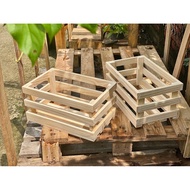 Decorative pine wooden box, storage