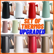 UPGRADED 1000ml Kettle Pot Insulation High Quality Nordic Vacuum Flask Botol Plus Air Panas Tahan Ik