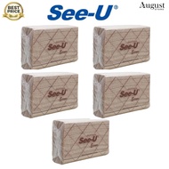 [5 PACK] See u Economy Brown Tissue 150 Sheets 1 Ply/ Kitchen Tissue/ Kitchen Tissue/