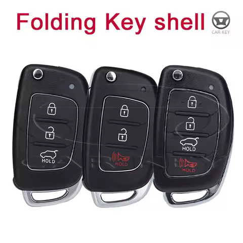 Folding Remote Car Key Shell Cover for Hyundai IX35 IX45 Accent I40 HB20 SANTA FE Solaris Flip Car K