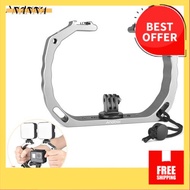 Andoer A63 Portable Handheld Sports Camera Photography Bracket Stabilizer Video Cage Aluminum Alloy 