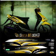 Striping mio sporty mio smile mio amore mio thailand stiker mio smile hitam kuning